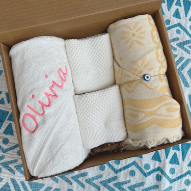 Personalized Hooded Baby Towel Gift Set